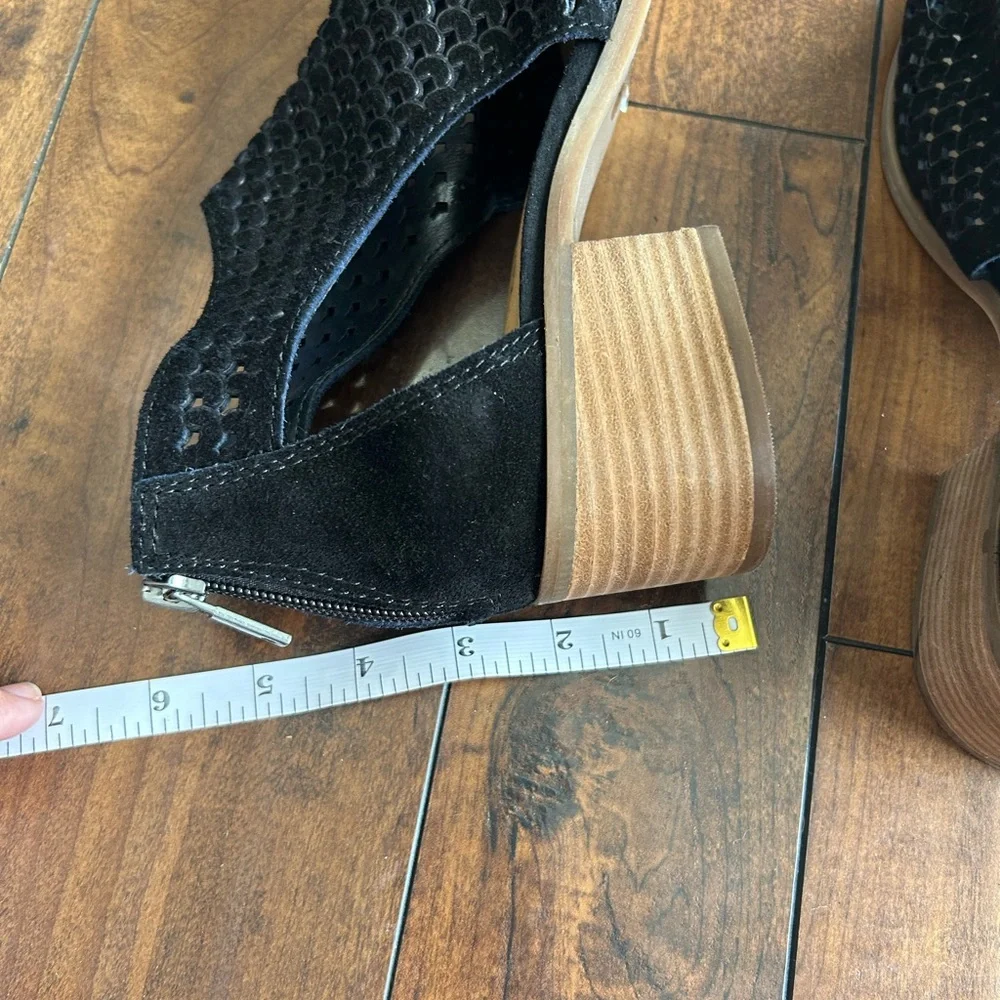 Womens Lucky Brand BLACK Nacria Bootie Sandals Open Toe Size 7M - Picture 7 of 11